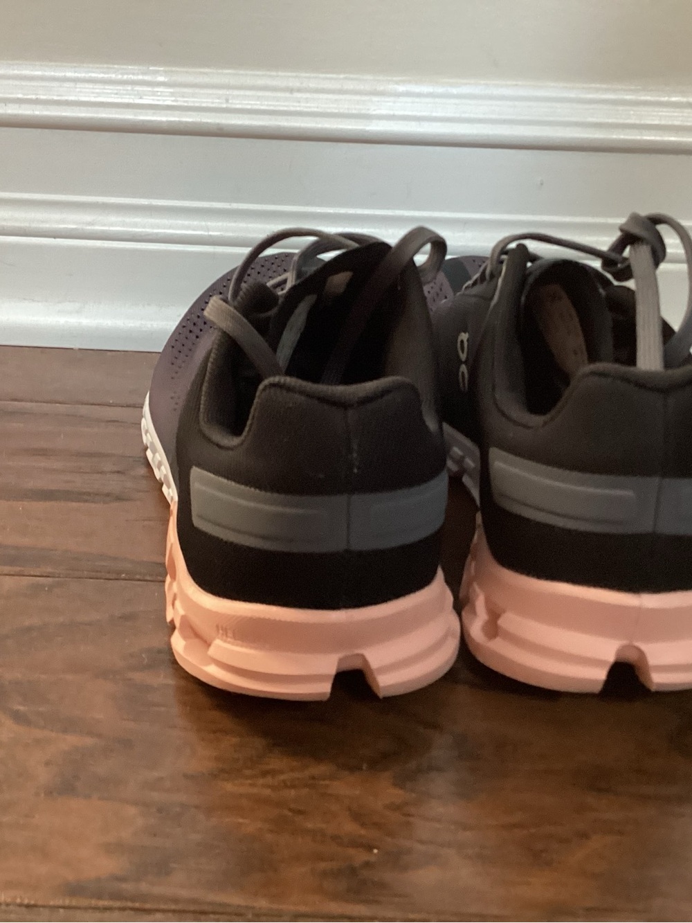 On Running Cloud X 3 Sneakers Womens 8 Black Rose Athleisure Running Shoes - Picture 3 of 9